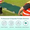Folding Stretcher for Medical Emergency with Heavy Duty Handles, Straps and Carrying Case, High-Grade Aluminum Alloy Portable Travel Emergency Medical Stretcher for Patient Transport (Green)