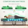 Folding Bed with Mattress,Rollaway 5-Inch Memory Foam Foldable Guest Bed for Adults, 500lbs Capacity with Storage Cover and Sturdy Metal Frame,Portable,Space Saving of Easy Storage,75"*37.5"