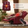 EONIX Wide Lay Flat Power Lift Recliner Chair for Elderly, Oversized Electric Recliner Lift Chair for Adults with Heat and Massage, Cup Holders, 400lbs Heavy Duty, Coffee