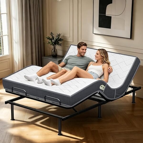 Folding Bed with Mattress Full Size 75 X 54 inch for Adults Extra Large Foldable Rollaway Portable Fold Up Guest Spare School Holiday Hotel Bed 5" Memory Foam Mattress on Wheels