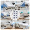 Real Relax Premium 5 Function Full Electric Hospital Bed (with Mattress & IV Pole), Premium Medical Hospital Beds, with Locking Casters, Motor.