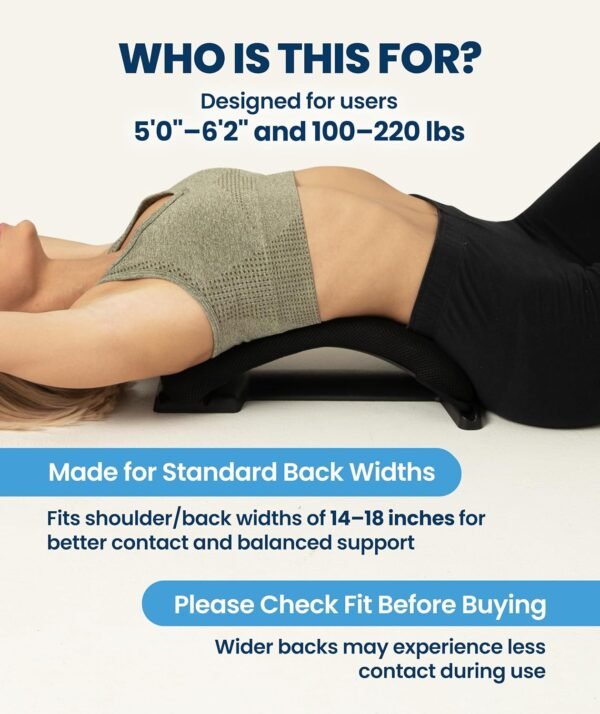 81XZtN7uRNL._AC_SL1500_ Everlasting Comfort Lumbar Support Board Back Stretcher for Lower Pain Relief - Adjustable Spine Decompression with 88 Acupressure Nodes - Back Cracking Device with Chair Strap for Posture Correction