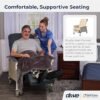 81ePbHzkxEL._SX522_ Drive Medical 3 Position Geri Chair Recliner, Reclining Chair with Armrests and Tray, Tan