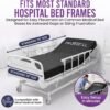 ProHeal Multi-Tiered Hospital Bed Mattress for Pressure Redistribution - Memory Foam Sloped Heel - Moderate to High Bed Sore Treatment Medical Mattress - 36" x 84" x 6"