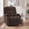 EONIX Wide Lay Flat Power Lift Recliner Chair for Elderly, Oversized Electric Recliner Lift Chair for Adults with Heat and Massage, Cup Holders, 400lbs Heavy Duty, Coffee