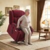 EONIX Wide Lay Flat Power Lift Recliner Chair for Elderly, Oversized Electric Recliner Lift Chair for Adults with Heat and Massage, Cup Holders, 400lbs Heavy Duty, Coffee