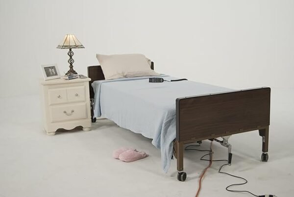 Drive Medical Delta Ultra Light Semi Electric Bed Therapeutic Support Mattress, Full Rails