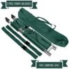 Folding Stretcher Made from Top Grade Aluminum Alloy Gurney Stretcher with Heavy Duty Handles Medical Stretcher with Rubber Feet Portable Stretcher for Patient Transport (Orange)