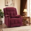 EONIX Wide Lay Flat Power Lift Recliner Chair for Elderly, Oversized Electric Recliner Lift Chair for Adults with Heat and Massage, Cup Holders, 400lbs Heavy Duty, Coffee