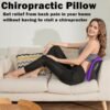 91NRuuXuhsL._AC_SL1500_ YESINDEED Back Stretcher Pillow – Lumbar Support Cushion for Back Stretching, Posture Support, Ergonomic Drop Shape Design, Comfortable Use at Home, Office or Floor (Pink)