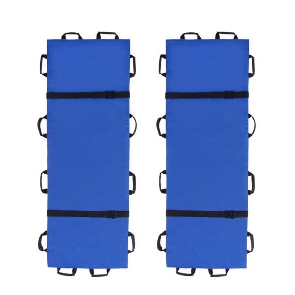 Portable Transport Stretcher with 12 Rubber Handles & Carrying Bag – Dog Stretcher & Gurney, Patient Animal Mover for Emergency Casualty Evacuation, 400lbs Capacity（Black）