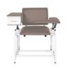 Phlebotomy Chair with Soft Cushion, Lab Blood Drawing Chair with Storage Drawer, Adjustable Armrests,Black with Large Drawer