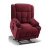 EONIX Wide Lay Flat Power Lift Recliner Chair for Elderly, Oversized Electric Recliner Lift Chair for Adults with Heat and Massage, Cup Holders, 400lbs Heavy Duty, Coffee