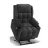 EONIX Wide Lay Flat Power Lift Recliner Chair for Elderly, Oversized Electric Recliner Lift Chair for Adults with Heat and Massage, Cup Holders, 400lbs Heavy Duty, Coffee