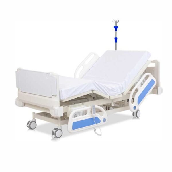Premium Hospital Bed - 3 Function Full Electric Hospital ICU Bed with 4.7" Memory Foam Mattress Included JIECANG Motor & Control System and Central Locking System with 5" Casters