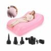 Junkin BBL Bed After Surgery for Sleeping Mattress with Hole Brazilian Butt Lift Recovery Pillow Pink Inflatable Chair for Butt Post Surgery Air Mattress Sofa Couch for Sitting Sleeping Relaxation