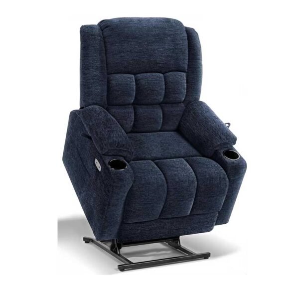 EONIX Wide Lay Flat Power Lift Recliner Chair for Elderly, Oversized Electric Recliner Lift Chair for Adults with Heat and Massage, Cup Holders, 400lbs Heavy Duty, Coffee