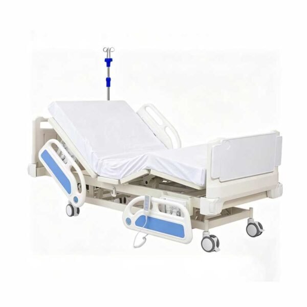 Premium Hospital Bed - 5 Function Full Electric ICU Medical Beds with 4.7" Foam Mattress, JIECANG Motors, CPR/One-Click Recovery, Includes (2X) Bed Sheet (Premium 5 Function Plus)
