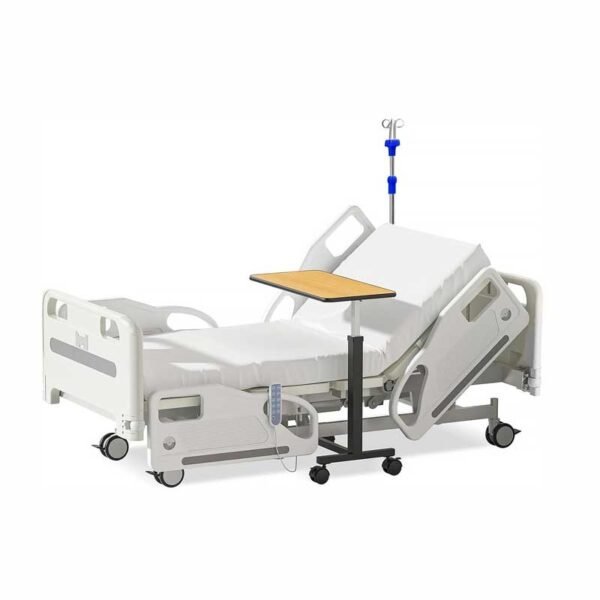 Premium Hospital Bed - 5 Function Full Electric ICU Medical Beds with 4.7" Foam Mattress, JIECANG Motors, CPR/One-Click Recovery, Includes (2X) Bed Sheet (Premium 5 Function Plus)