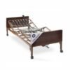 Full Electric Hospital Bed with innerspring Mattress and Full Rails Included - for Home Care Use and Medical Facilities - Fully Adjustable, Easy Transport Casters, Remote - 80" x 36"