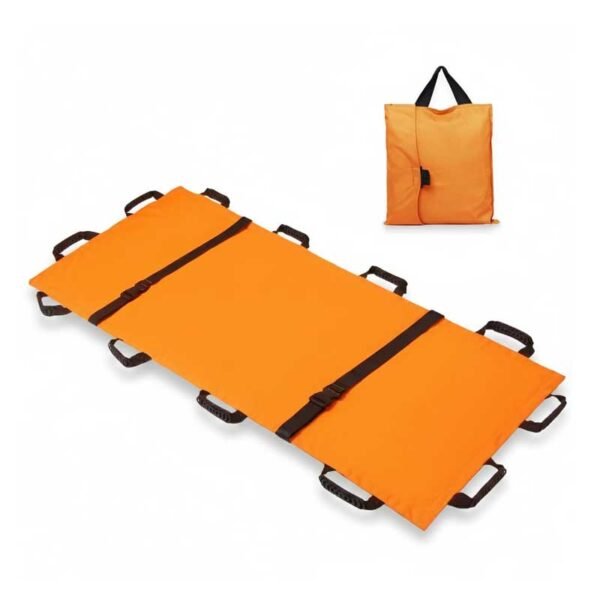 Portable Transport Stretcher with 12 Rubber Handles & Carrying Bag – Dog Stretcher & Gurney, Patient Animal Mover for Emergency Casualty Evacuation, 400lbs Capacity（Black）