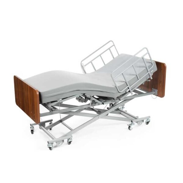 3-Function-Hospital-Bed Hospital Bed with 3 Electric Functions, Ultra Low Electric Medical Bed with 6" Foam Mattress, Adjustable Height 7.2”-27.7”, Easy Installation, 530 lbs Capacity
