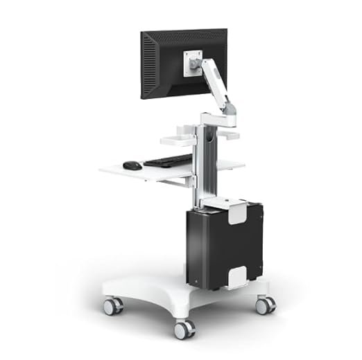 31z2zSqUgsL._SX522_ Mobile Medical Trolley Dental Cart with Pneumatic Arm & Oral Scanner Holder | 360° lockable wheels, 30kg Load tray,Hiddern cable management, mobile cart for dental,hospital,beauty salon,sit/stand use