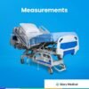 Point A PAM‑5 Enhanced Full Electric ICU Hospital Bed for Home or Facility Use, 5.9" USA‑Made Memory Mattress, LINAK Motor, Central Locking, 6" Casters, Includes 2 Bed Sheets and Battery Backup