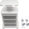 Mobile Medical Cart with 3 Drawers, Utility Cart with Wheels Commercial Hospital Office Lab Cart Beauty Salon Storage Trolley, for Hospital Lab Clinic Pet Shop