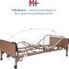 Fully Electric Hospital Bed Set - Foam Mattress, Half Rails Included - Enhanced Comfort, Convenience