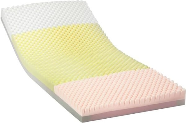 Invacare Solace Hospital Bed Mattress, Deep Fortress-Cut Zoned Pressure Relief & Redistribution, Dual-Layer Therapeutic Foam, 3-Zone Targeted Support, 2-Way Stretch Waterproof Cover & Welded Zipper