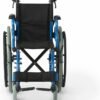 Medline Pediatric Wheelchair with 12" Wide Nylon Seat with Seat Belt, 250 lb. Weight Capacity, Telescoping Handles, Swing-Back Desk-Length Arms, Swing-Away Footrests & Vibrant Blue Frame