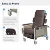 61-O-dma+wL._SX522_ Drive Medical 4 Position Clinical Care Geri Chair Recliner, Reclining Padded Chair with Armrests, Chocolate