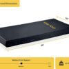 Hospital Bed Mattress - 100% Medical Grade Dual Layer Foam with Advanced 70D Waterproof Cover - Medium Firm - 80” x 36” x 5”