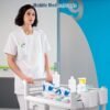 619JGg-TK3L._AC_SX679_ Medical Carts with Wheels 2 Tier Mobile Beauty Cart 220 LBS Capacity Hospital Trolley Cart Dental Clinic