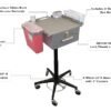 American Made Mobile Phlebotomy Cart & Medical Carts with Wheels, Large Storage Drawer, Keyed Lock for Storing Medical Supplies, Med Cart, Medical Utility Cart & Dialysis Supply Trolley