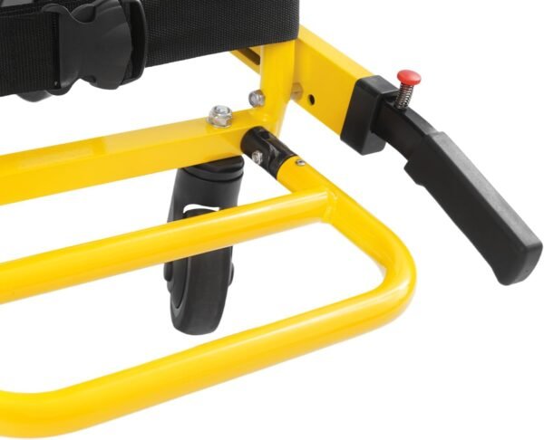 EMS Mobility Chair, Medical Emergency Patient Transfer Chair, 4-Wheel Evacuation Chair Load-Capacity 396.83lbs for First Aid Centers, Ambulances, Hospitals, Medical Institutions (Yellow)