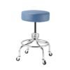 VivaComfort Black Medical Stool, Adjustable Height Rolling Doctor Stool, 300 lbs. Weight Capacity