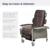 61UXbnOs7bL._SX522_ Drive Medical 4 Position Clinical Care Geri Chair Recliner, Reclining Padded Chair with Armrests, Chocolate