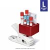 61XZ8VhZ0kL._AC_SX679_ American Hospital Supply Mobile Phlebotomy Tube Holder with Clamp Mount, Blood Draw Organizer for Specimen Tubes, Attaches to Chair Arms, Wheelchairs & Bed Rails, Large, Bandages & Wipes Not Included