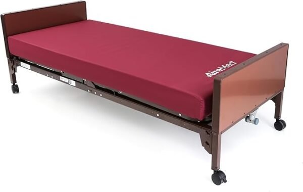 AireMed InstantEase Hybrid+ Multi Layered Hospital Bed Mattress - 2” Gel Infusion Memory Foam Top Layer for Comfort and Support - CertiPUR-US Certified - Bed Sore and Ulcer Prevention - 36” x 80” x 6”