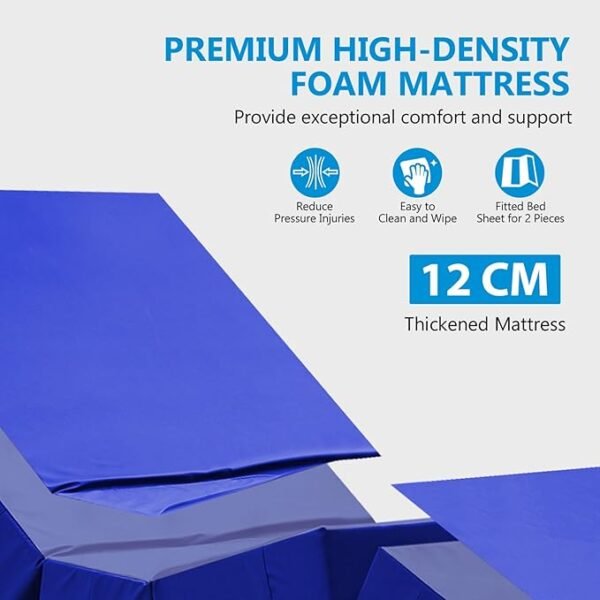 Premium Hospital Bed - 5 Function Full Electric Medical Beds, 4.7" Foam Mattress, JIECANG Motors, Individual Locking, 5" Casters, IV Pole, Includes (2X) Bed Sheet