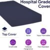 ProHeal Foam Hospital Bed Mattress for Pressure Redistribution, Raised Rails - 36" x 76" x 6" x 3" Rails - High Density Foam for Deep Immersion - Low to Moderate Bed Sore Treatment Mattresses