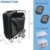 61cM-u6100L._AC_SX679_ Modular Medical House Call Case Professional Doctor Visit Rolling Storage Cart for Clinics, Physicians & Veterinary Use, Aluminum Alloy, 13.2" L x 10.2" W x 21.7" H