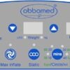 Obbomed OB-1680 StandardAir Mattress - Alternating Pressure Ulcer Prevention Air Mattress with Low Air Loss Air, Multiple lateral Rotation (15°,25°, 40°), Patented Easy go Bedpan, Shampoo, Guardrail