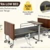 Premium Hospital Bed - 5 Function Full Electric Medical Beds, 4.7" Foam Mattress, JIECANG Motors, Individual Locking, 5" Casters, IV Pole, Includes (2X) Bed Sheet