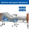 7188QoPx71L._AC_SL1500_ Hospital Bed with 3 Electric Functions, Ultra Low Electric Medical Bed with 6" Foam Mattress, Adjustable Height 7.2”-27.7”, Easy Installation, 530 lbs Capacity