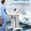 Professional Medical Cart with 150 lbs Capacity – Adjustable Height Rolling Trolley for Hospital, Dental Clinic, Beauty Salon – 360° Silent Lockable Wheels (with 7 Drawers/White)
