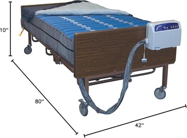 Drive Medical Med Aire Plus Bariatric Low Air Loss Mattress Replacement System, 80" x 42"