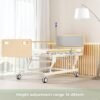 Fully Electric Hospital Bed for Home Use with Premium Mattress, Rails and IV Pole, HomeCare Hospital Beds Set, Hi Low Hospital Bed, 16" - 28" Height Range